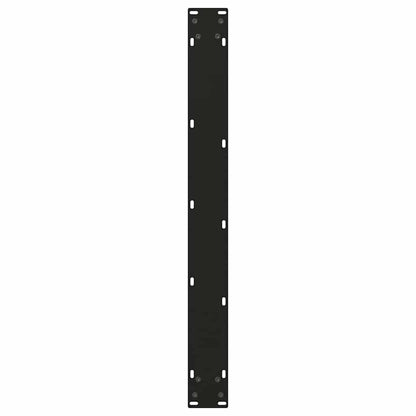 Dining Table Legs V-Shape 2 pcs Black 90x(72-73.3) cm Steel
