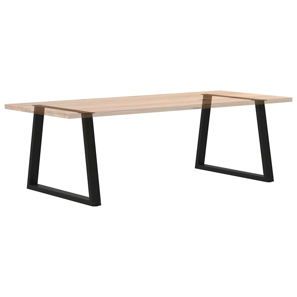 Dining Table Legs V-Shape 2 pcs Black 100x(72-73.3) cm Steel