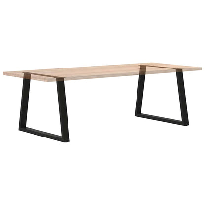 Dining Table Legs V-Shape 2 pcs Black 100x(72-73.3) cm Steel