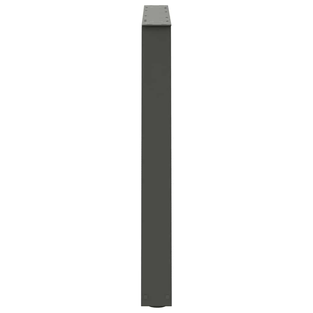 Dining Table Legs V-Shape 2 pcs Anthracite 100x(72-73.3) cm Steel