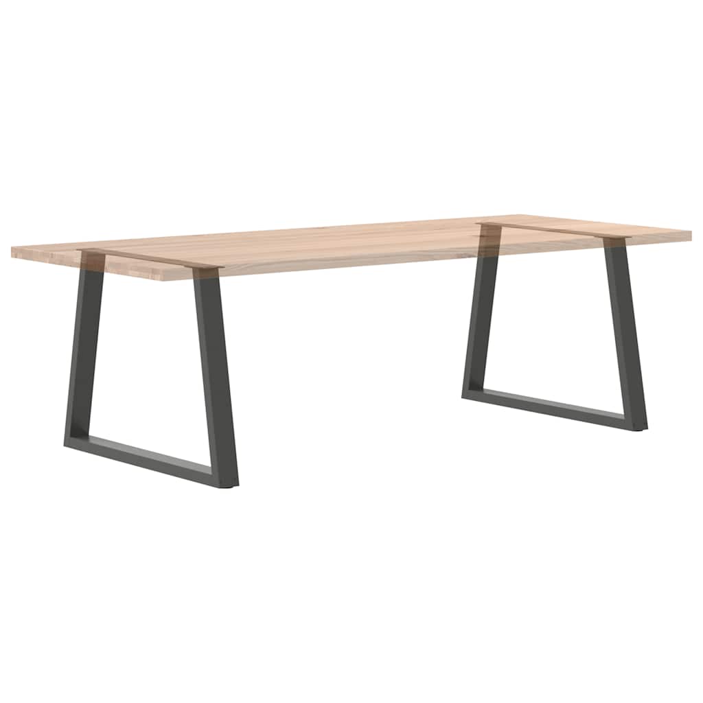 Dining Table Legs V-Shape 2 pcs Anthracite 100x(72-73.3) cm Steel