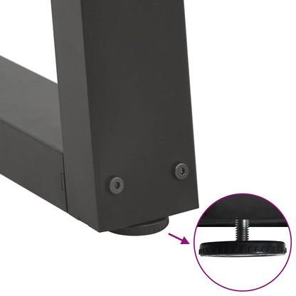 Dining Table Legs V-Shape 2 pcs Anthracite 100x(72-73.3) cm Steel