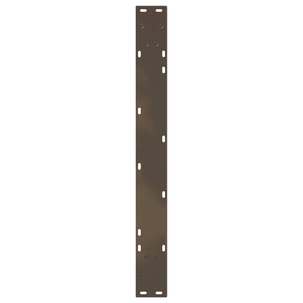 Dining Table Legs V-Shape 2 pcs Natural Steel 100x(72-73.3) cm Steel