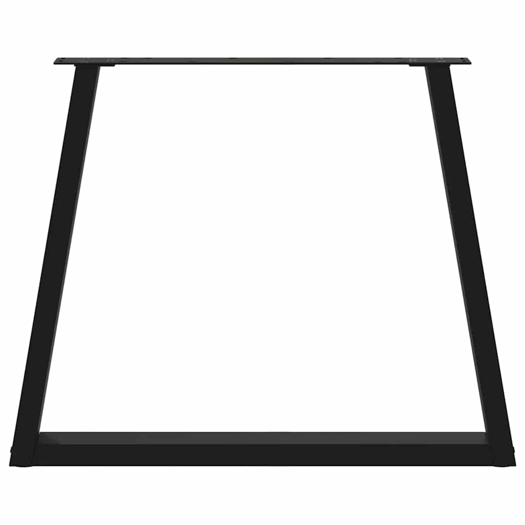 Dining Table Legs V-Shape 3 pcs Black 70x(72-73.3) cm Steel