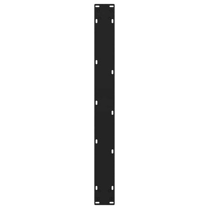 Dining Table Legs V-Shape 3 pcs Black 70x(72-73.3) cm Steel
