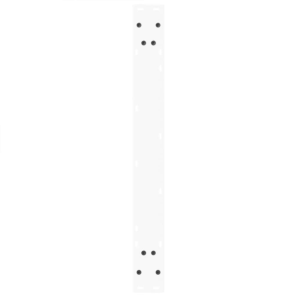 Dining Table Legs V-Shape 3 pcs White 70x(72-73.3) cm Steel