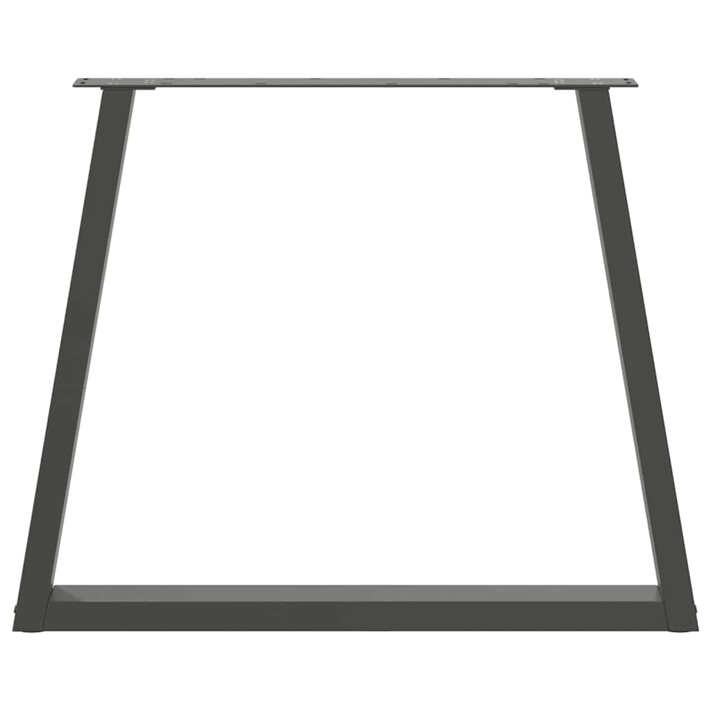 Dining Table Legs V-Shape 3 pcs Anthracite 80x(72-73.3) cm Steel