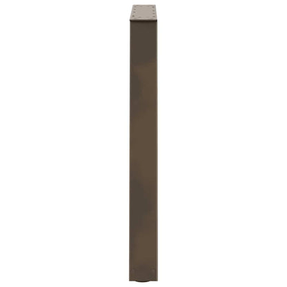 Dining Table Legs V-Shape 3 pcs Natural Steel 80x(72-73.3) cm Steel