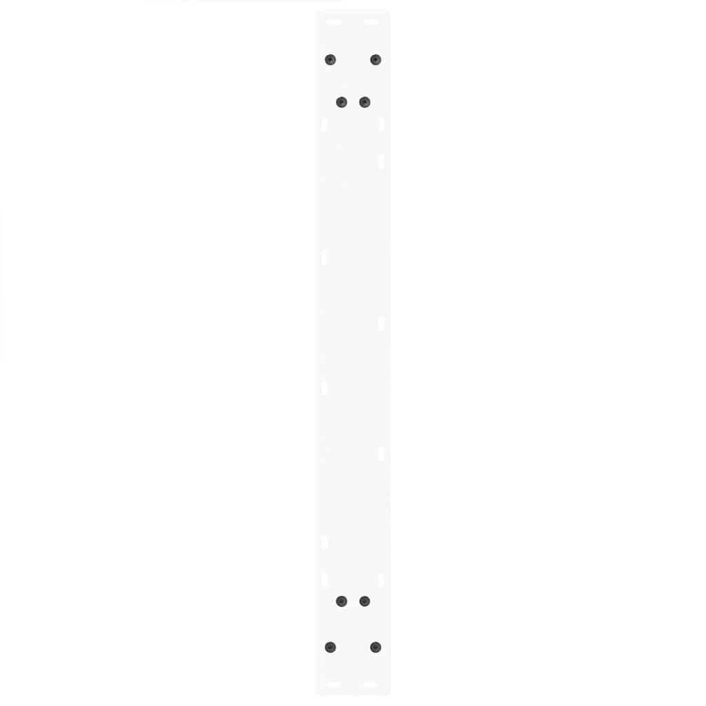 Dining Table Legs V-Shape 3 pcs White 90x(72-73.3) cm Steel
