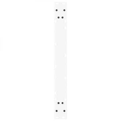Dining Table Legs V-Shape 3 pcs White 90x(72-73.3) cm Steel