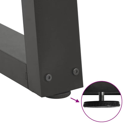 Dining Table Legs V-Shape 3 pcs Anthracite 90x(72-73.3) cm Steel