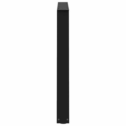 Dining Table Legs V-Shape 3 pcs Black 100x(72-73.3) cm Steel