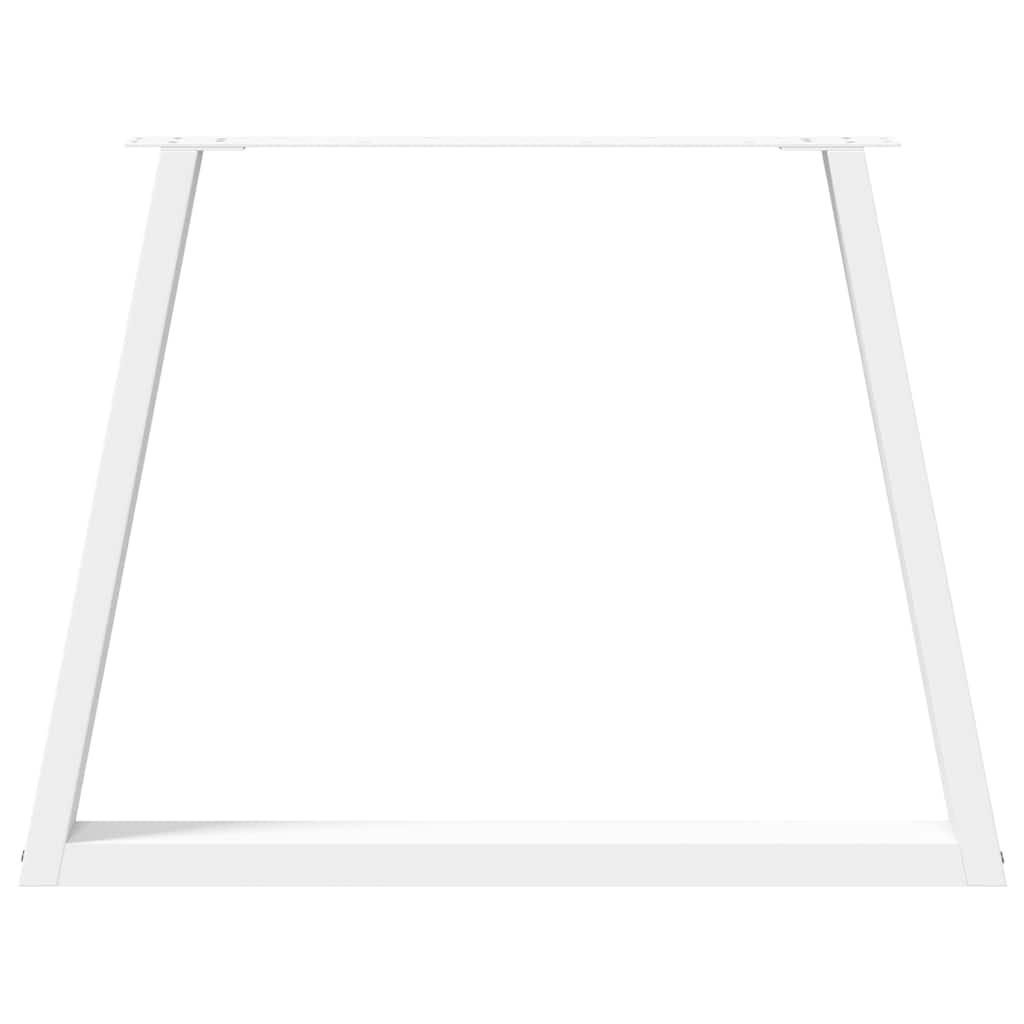 Dining Table Legs V-Shape 3 pcs White 100x(72-73.3) cm Steel