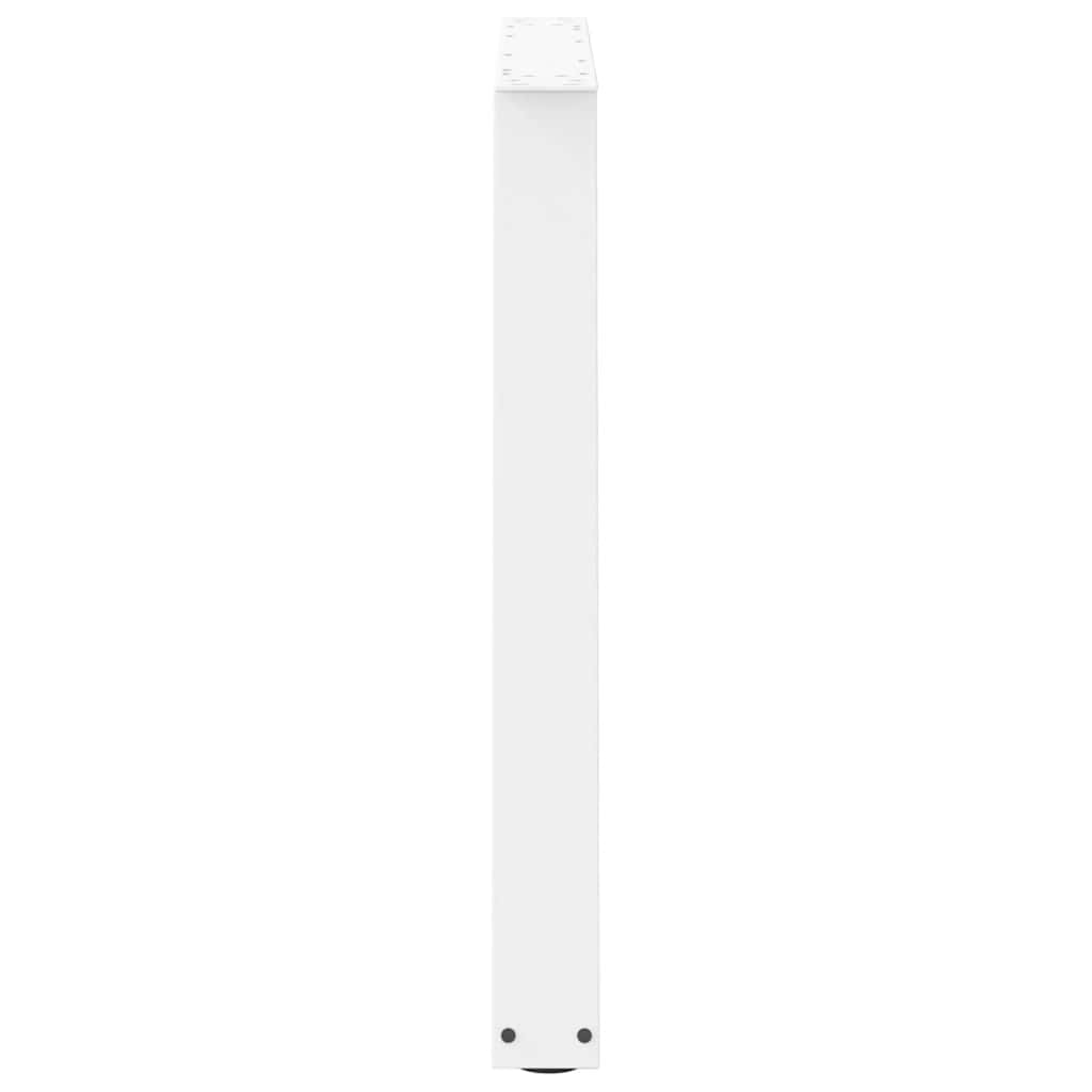 Dining Table Legs V-Shape 3 pcs White 100x(72-73.3) cm Steel