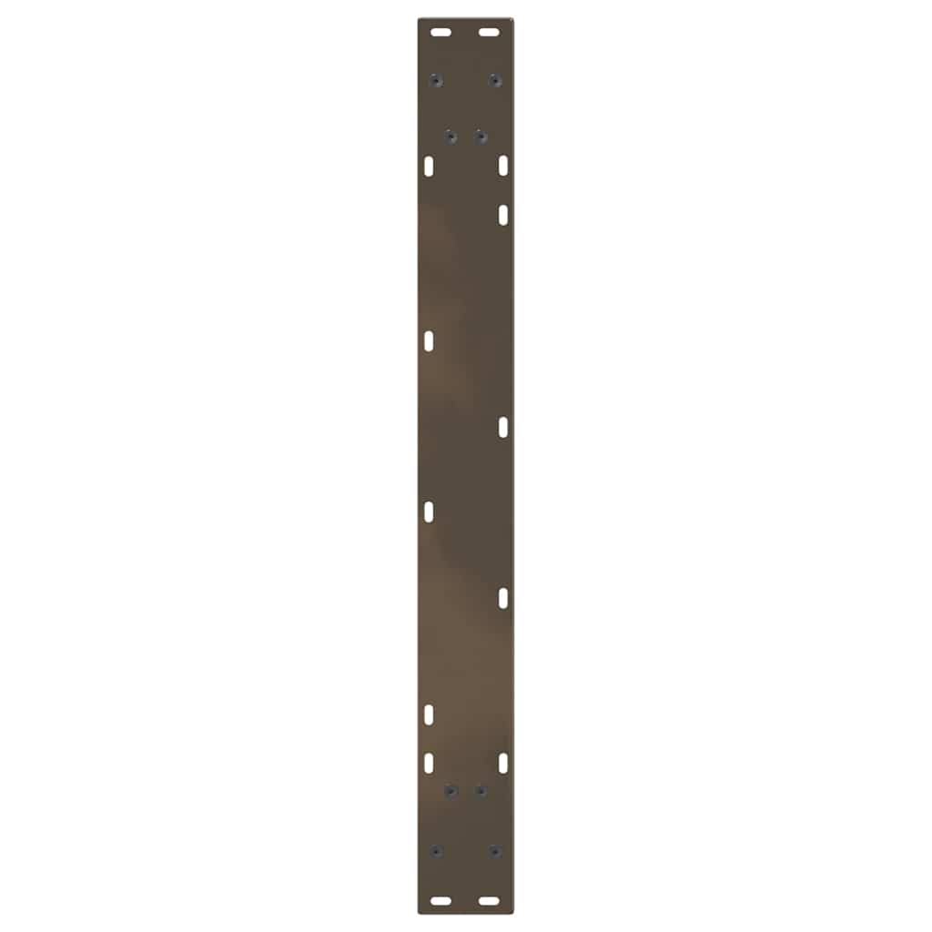 Dining Table Legs V-Shape 3 pcs Natural Steel 100x(72-73,3) cm Steel