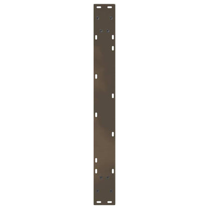 Dining Table Legs V-Shape 3 pcs Natural Steel 100x(72-73,3) cm Steel