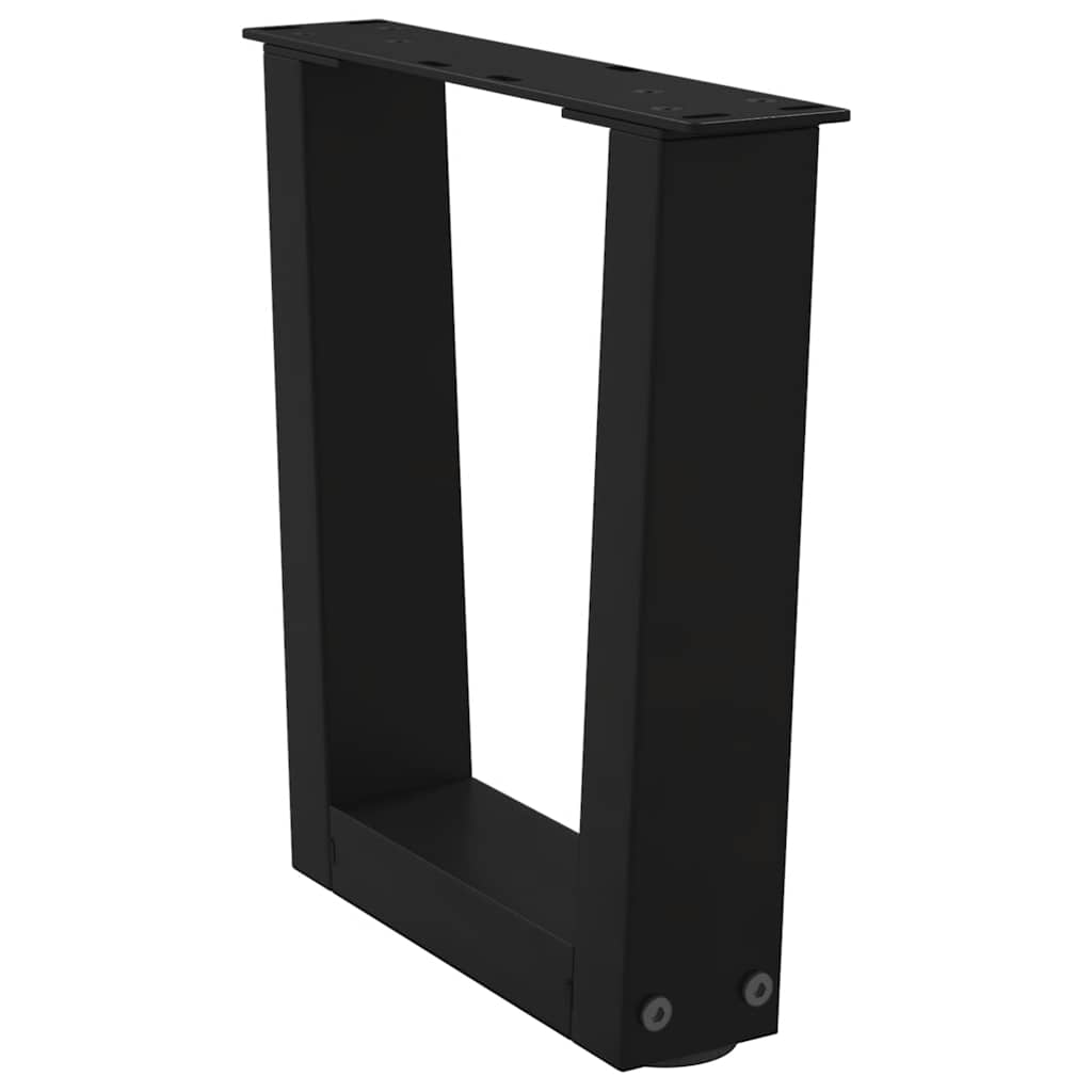 Coffee Table Legs V-Shape 2 pcs Black 30x(30-31.3) cm Steel
