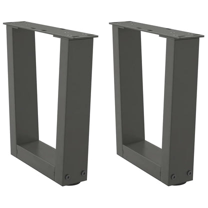 Coffee Table Legs V-Shape 2 pcs Anthracite 30x(30-31.3) cm Steel