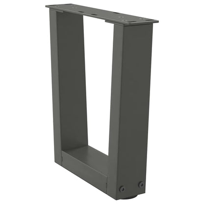 Coffee Table Legs V-Shape 2 pcs Anthracite 40x(30-31.3) cm Steel