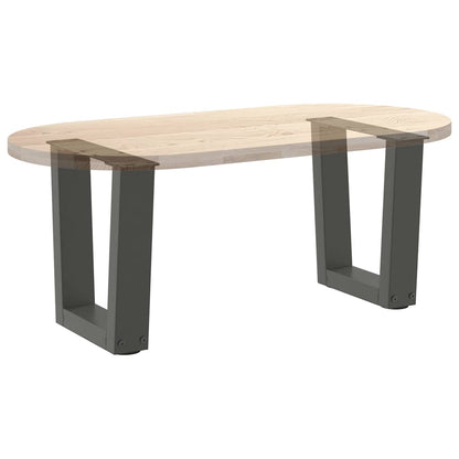 Coffee Table Legs V-Shape 2 pcs Anthracite 40x(30-31.3) cm Steel