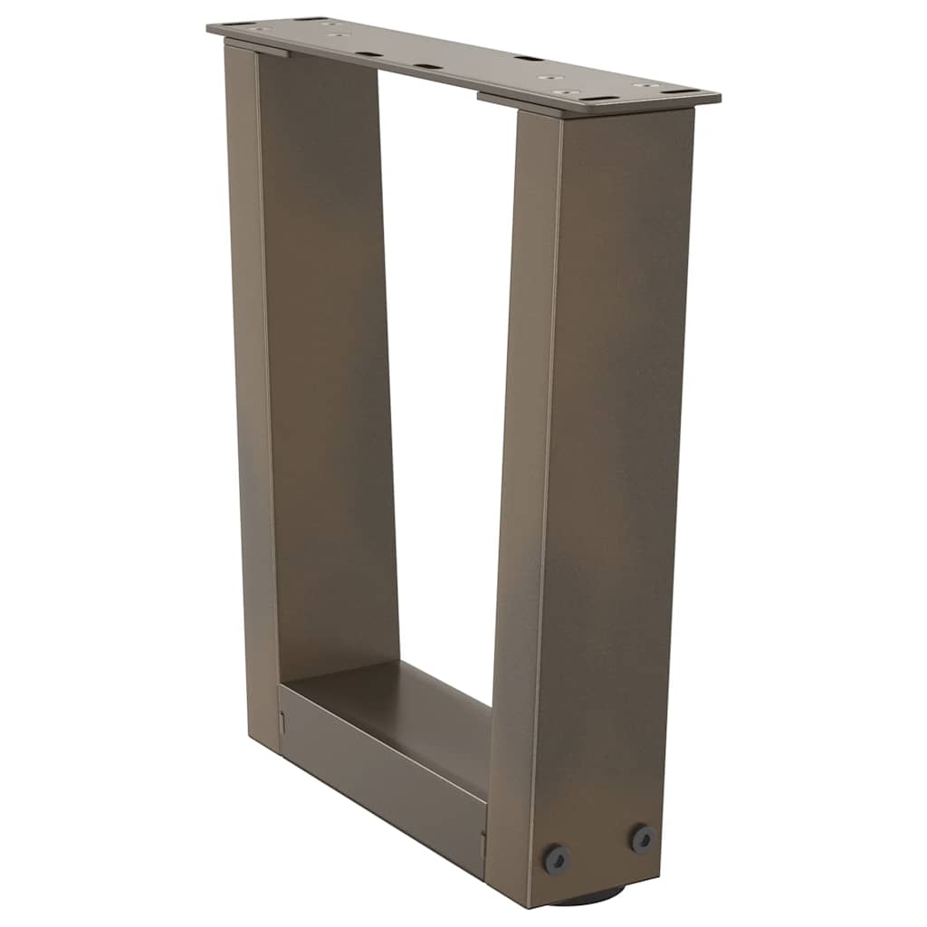 Coffee Table Legs V-Shape 2 pcs Natural Steel 40x(30-31.3) cm Steel