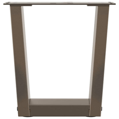 Coffee Table Legs V-Shape 2 pcs Natural Steel 40x(30-31.3) cm Steel