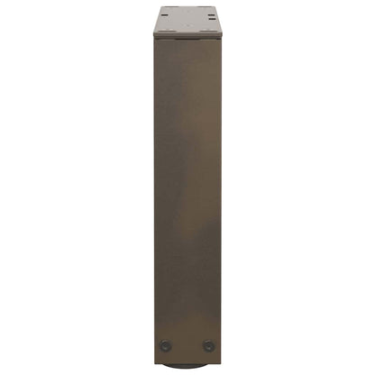 Coffee Table Legs V-Shape 2 pcs Natural Steel 40x(30-31.3) cm Steel