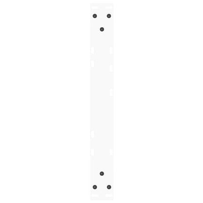 Coffee Table Legs V-Shape 2 pcs White 50x(30-31.3) cm Steel