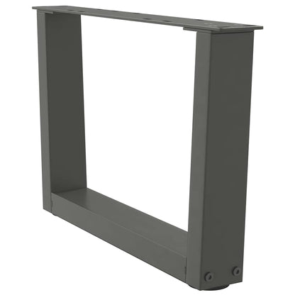 Coffee Table Legs V-Shape 2 pcs Anthracite 50x(30-31.3) cm Steel