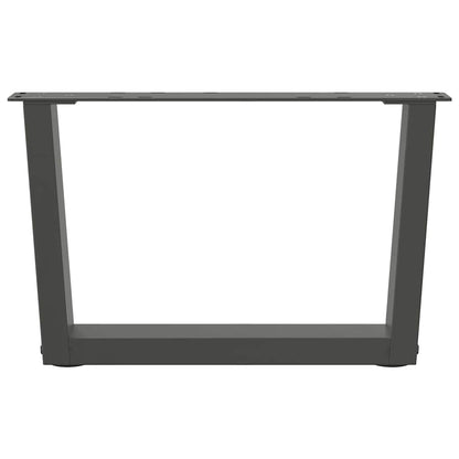 Coffee Table Legs V-Shape 2 pcs Anthracite 50x(30-31.3) cm Steel