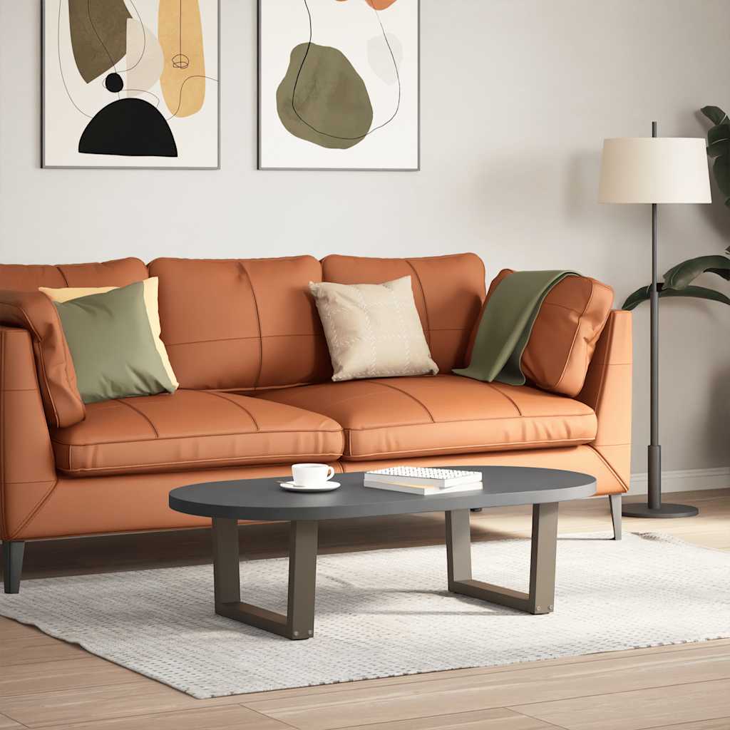 Coffee Table Legs V-Shape 2 pcs Natural Steel 50x(30-31.3) cm Steel