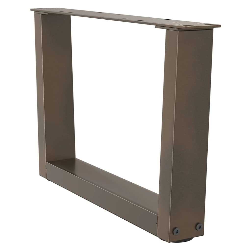 Coffee Table Legs V-Shape 2 pcs Natural Steel 50x(30-31.3) cm Steel