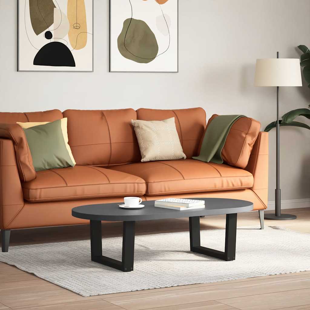 Coffee Table Legs V-Shape 2 pcs Black 60x(30-31.3) cm Steel