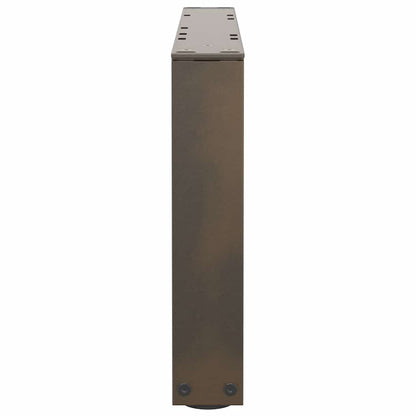 Coffee Table Legs V-Shape 2 pcs Natural Steel 60x(30-31.3) cm Steel