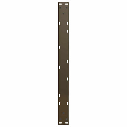 Coffee Table Legs V-Shape 2 pcs Natural Steel 70x(30-31.3) cm Steel