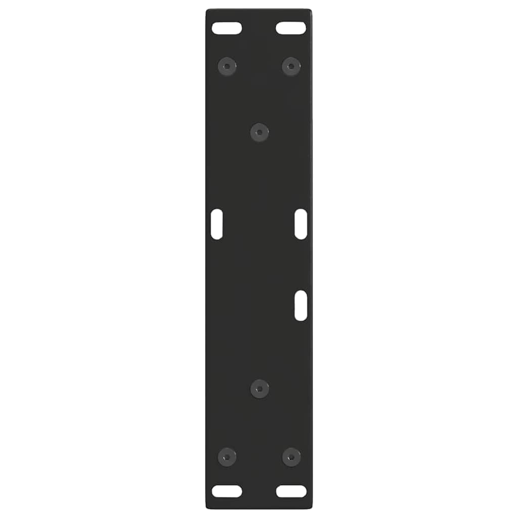 Coffee Table Legs V-Shape 2 pcs Black 28x(42-43.3) cm Steel