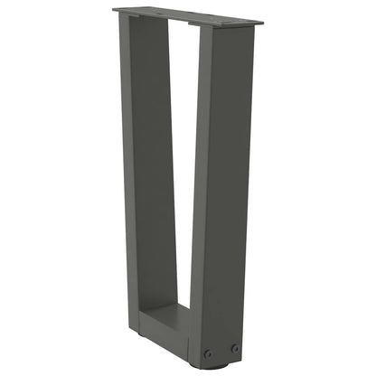 Coffee Table Legs V-Shape 2 pcs Anthracite 28x(42-43.3) cm Steel