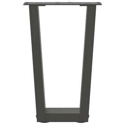 Coffee Table Legs V-Shape 2 pcs Anthracite 28x(42-43.3) cm Steel