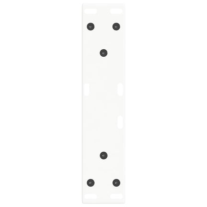 Coffee Table Legs V-Shape 2 pcs White 38x(42-43.3) cm Steel