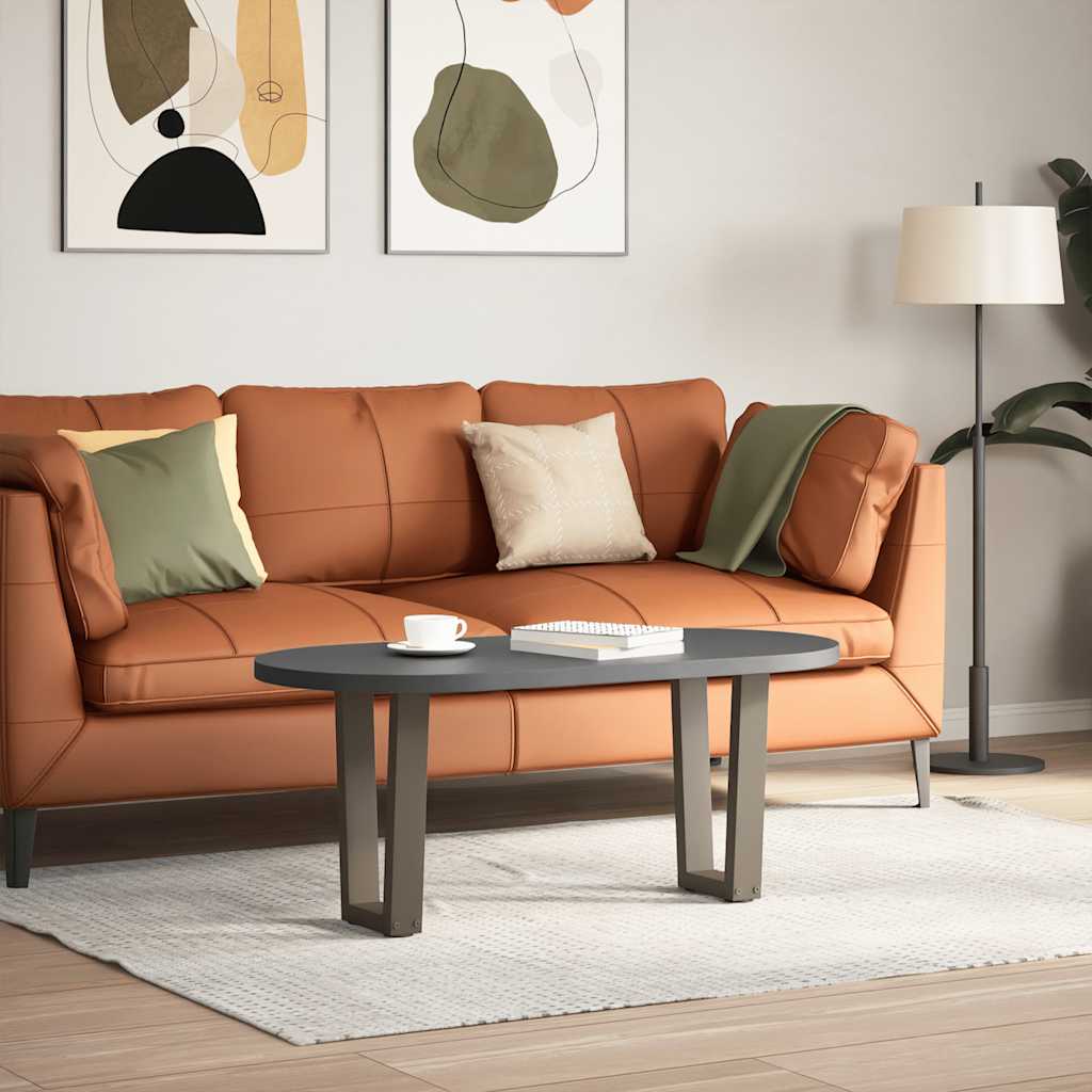 Coffee Table Legs V-Shape 2 pcs Natural Steel 38x(42-43.3) cm Steel