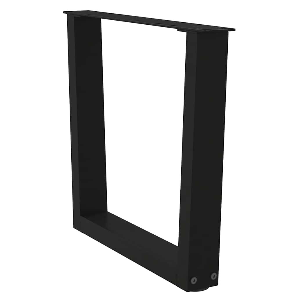 Coffee Table Legs V-Shape 2 pcs Black 50x(42-43.3) cm Steel
