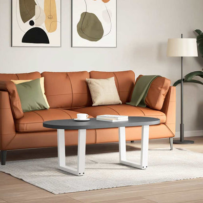 Coffee Table Legs V-Shape 2 pcs White 50x(42-43.3) cm Steel