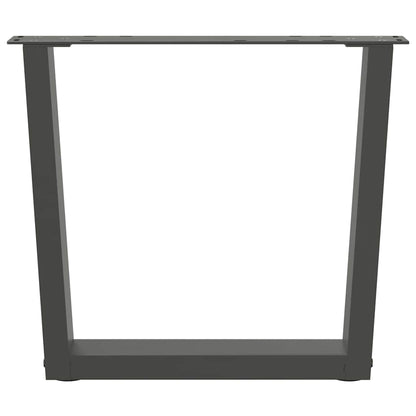 Coffee Table Legs V-Shape 2 pcs Anthracite 50x(42-43.3) cm Steel