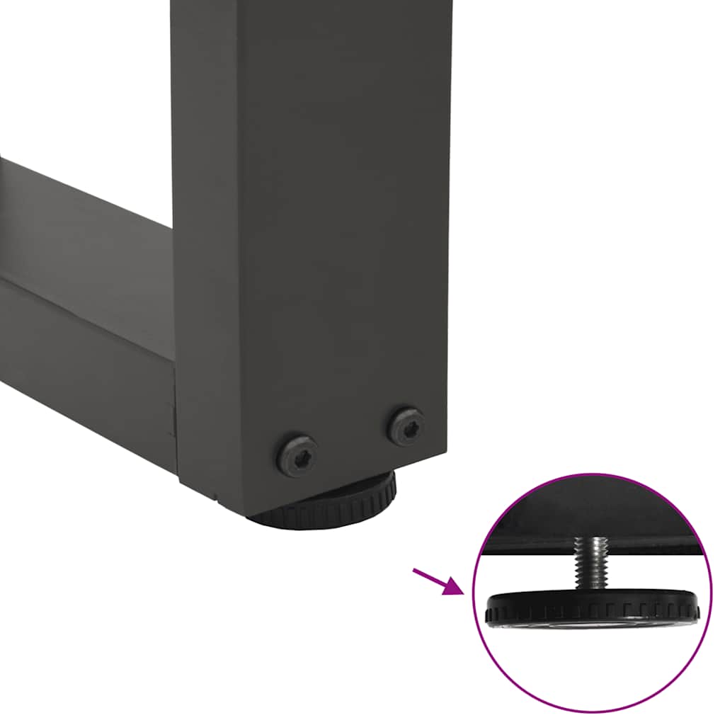 Coffee Table Legs V-Shape 2 pcs Anthracite 50x(42-43.3) cm Steel