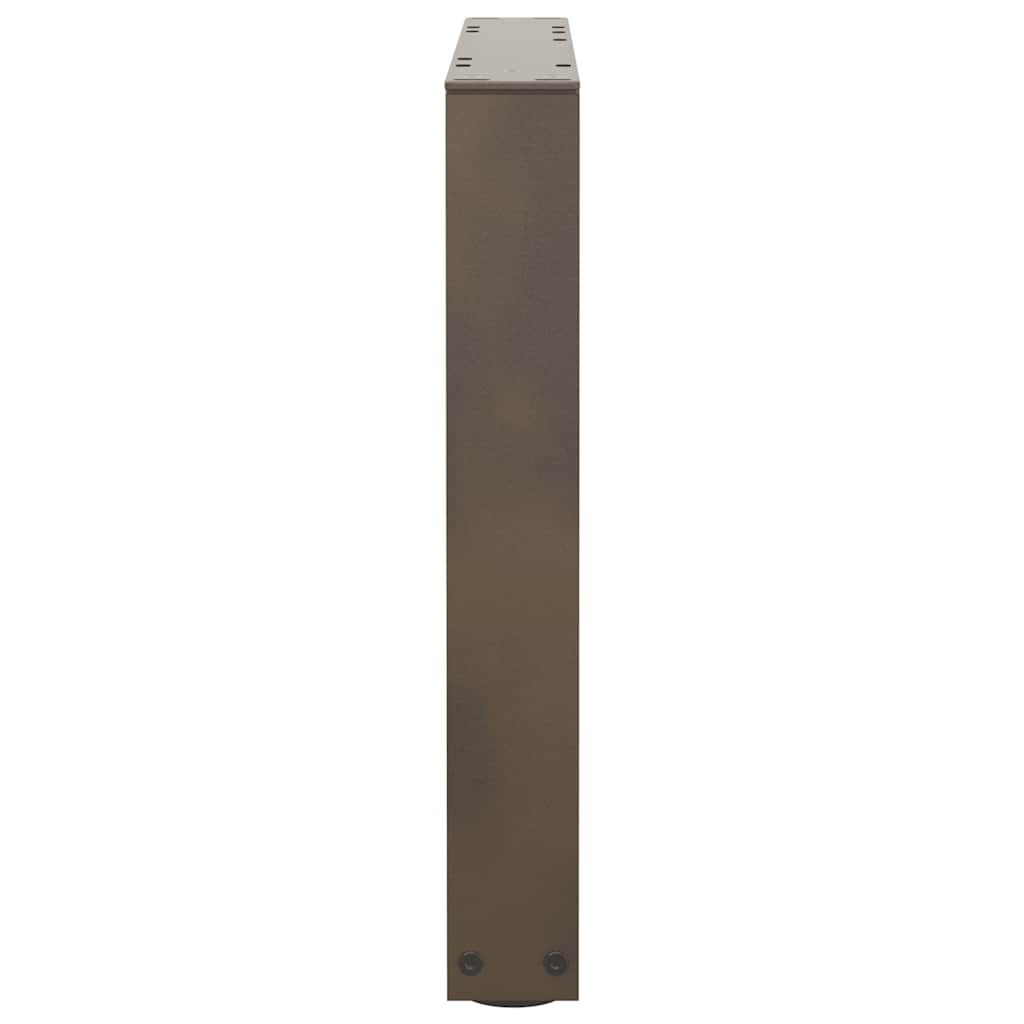Coffee Table Legs V-Shape 2 pcs Natural Steel 50x(42-43.3) cm Steel