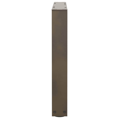 Coffee Table Legs V-Shape 2 pcs Natural Steel 50x(42-43.3) cm Steel