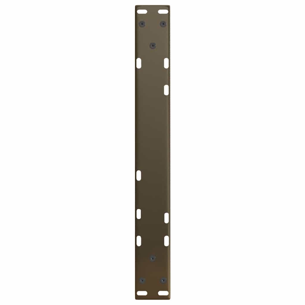 Coffee Table Legs V-Shape 2 pcs Natural Steel 50x(42-43.3) cm Steel