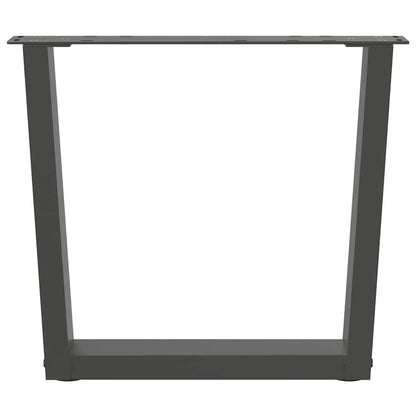 Coffee Table Legs V-Shape 2 pcs Anthracite 60x(42-43.3) cm Steel