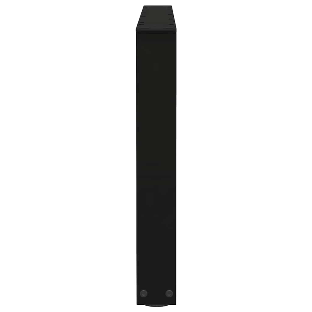 Coffee Table Legs V-Shape 2 pcs Black 70x(42-43.3) cm Steel