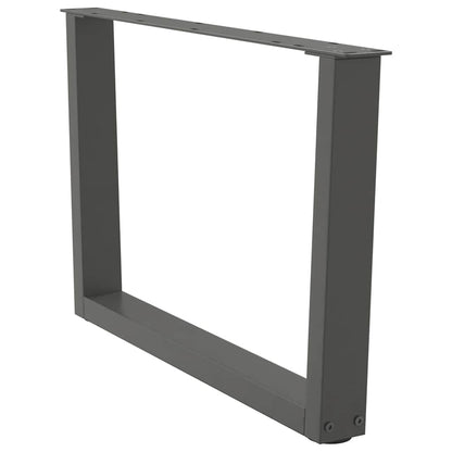 Coffee Table Legs V-Shape 2 pcs Anthracite 70x(42-43.3) cm Steel